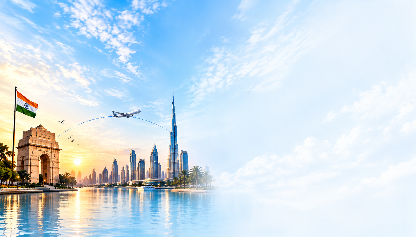 Business journey from India to Dubai